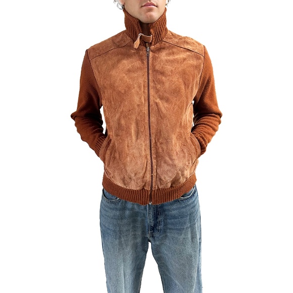 Vintage 1960’s Suede Sweater Jacket Authentic Gimbels - Picture 3 of 8